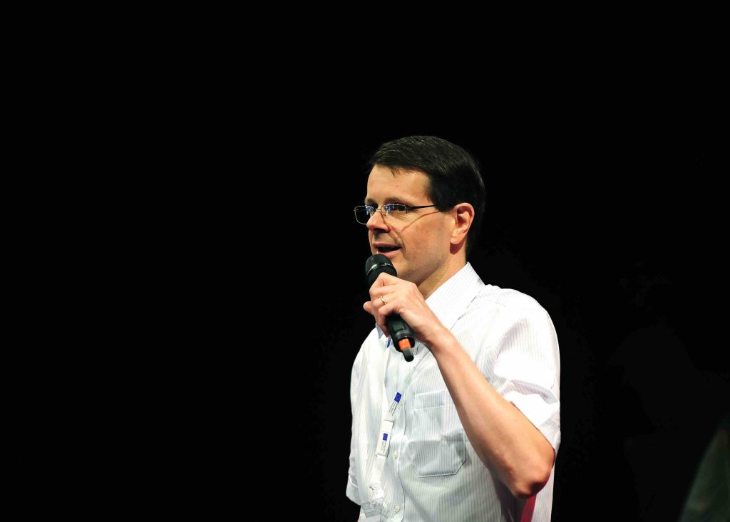 Allan Kelly giving a conference presentation