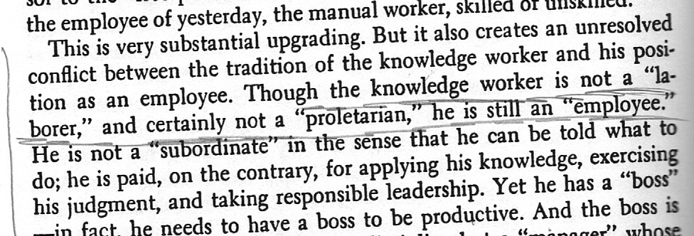 Quote from Peter Drucker book